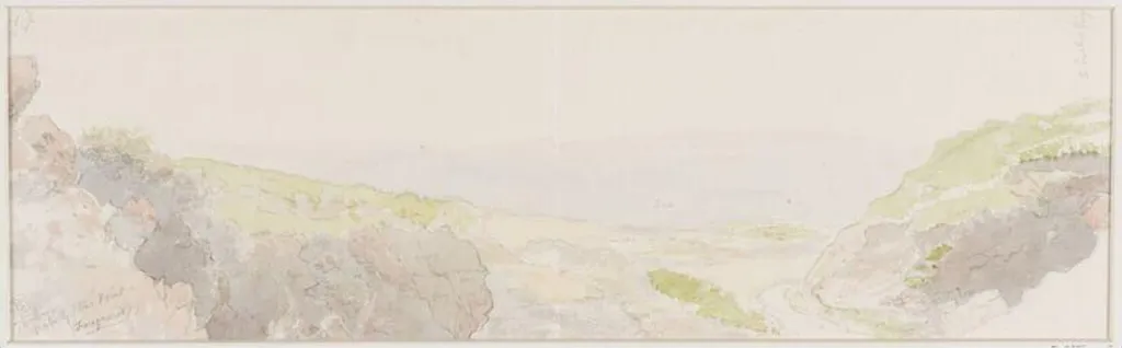 Tenby, from Giltar Point, by Thomas Brittain Vacher, watercolor, 1871