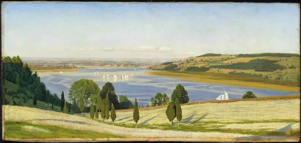 A Buckwheat Field on Thomas Cole's Farm, by Thomas Charles Farrer