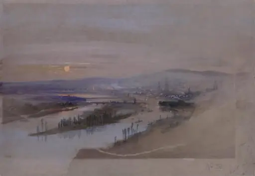 Rouen from St. Catherine's Hill, by Thomas Charles Leeson Rowbotham