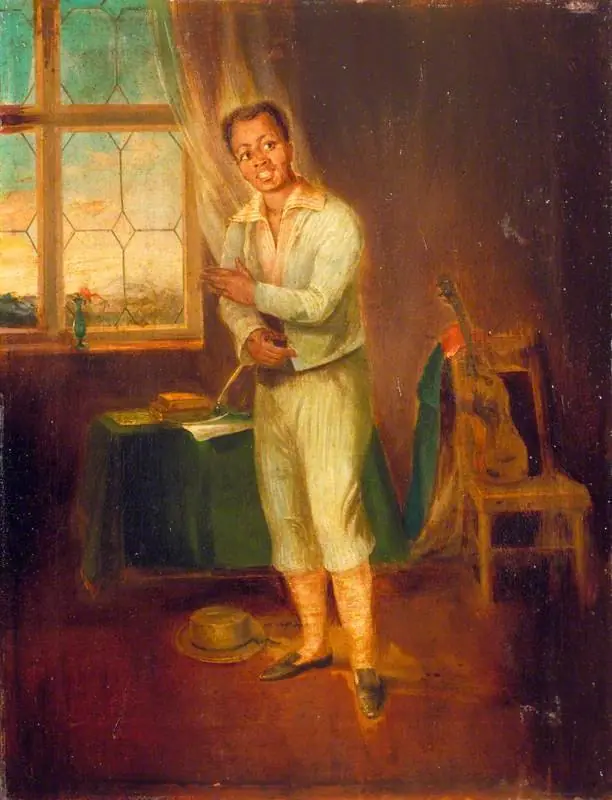 Ira Aldridge (1807–1867), as Mungo in 'The Padlock' by Isaac Bickerstaffe, by Thomas Charles Wageman