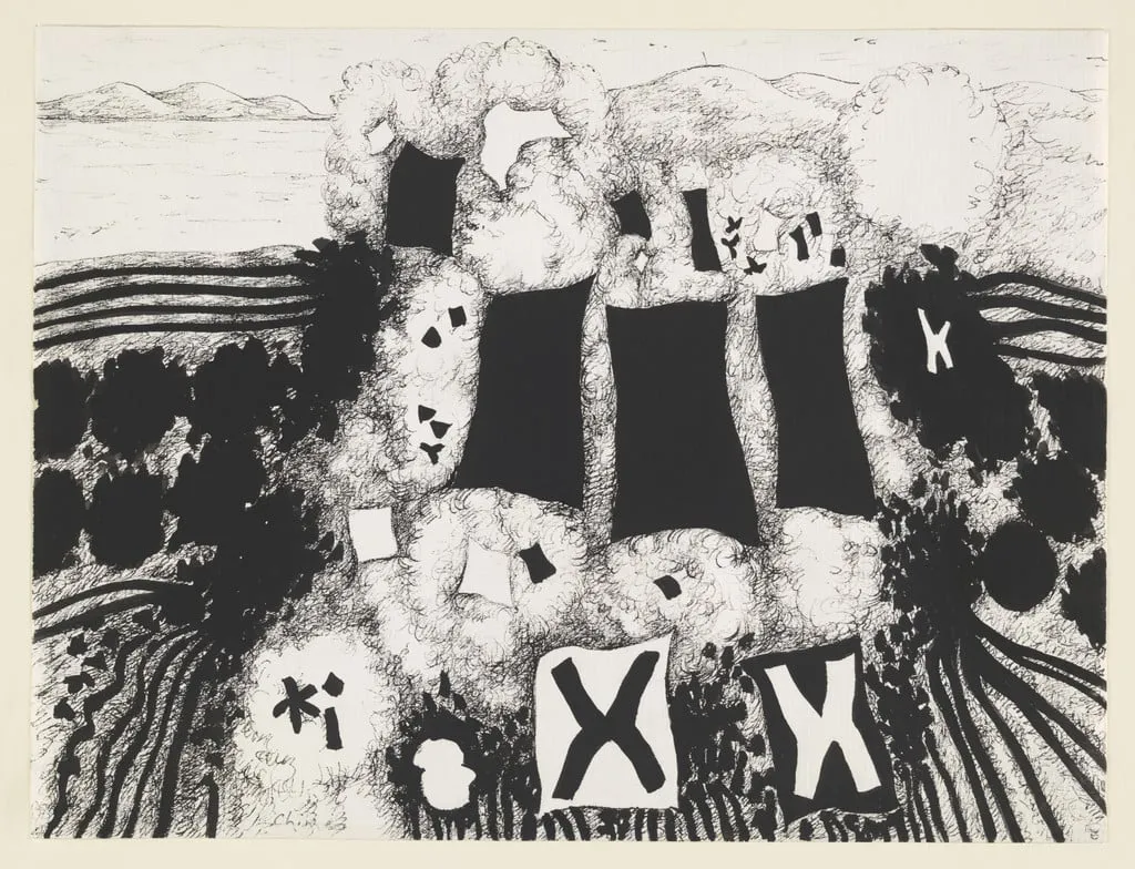 Untitled, by Thomas Chimes, ink, 1961