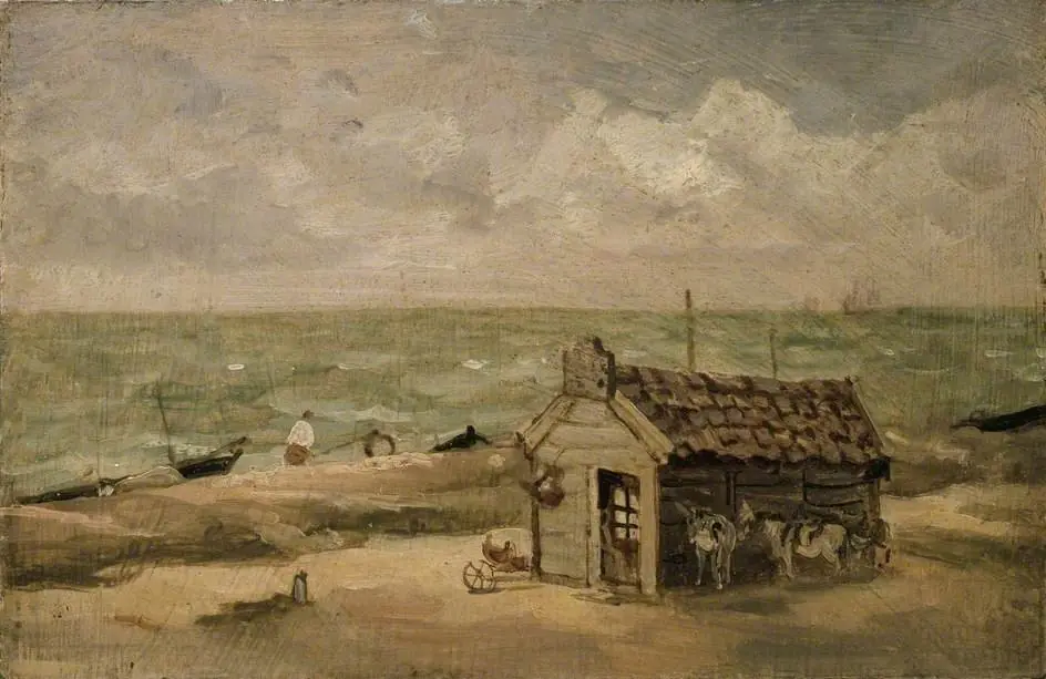 A Fisherman's Hut by the Sea, by Thomas Churchyard
