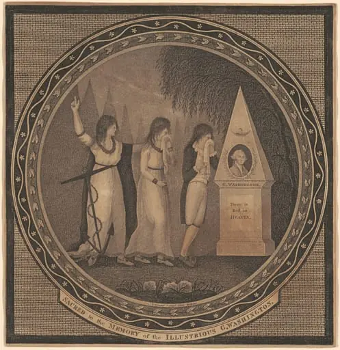 Sacred to the Memory of the Illustrious George Washington, by Thomas Clarke