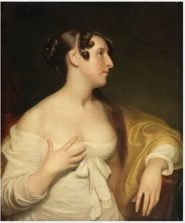 Portrait of Elizabeth O'Neill (1791-1872), Actress, by Thomas Clement Thompson
