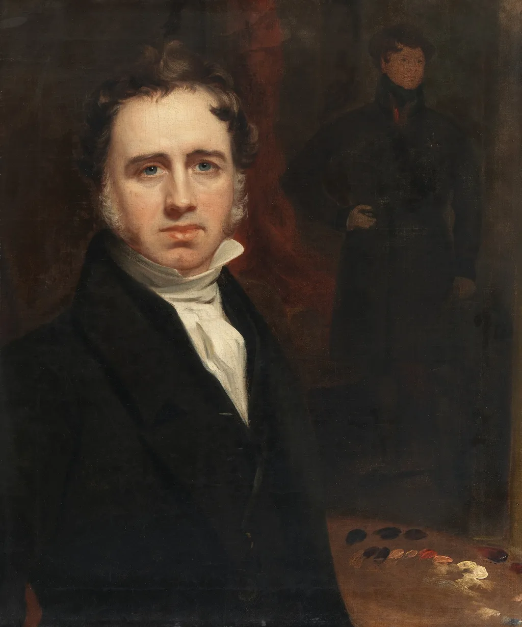 Self-Portrait, by Thomas Clement Thompson, oil, 1827