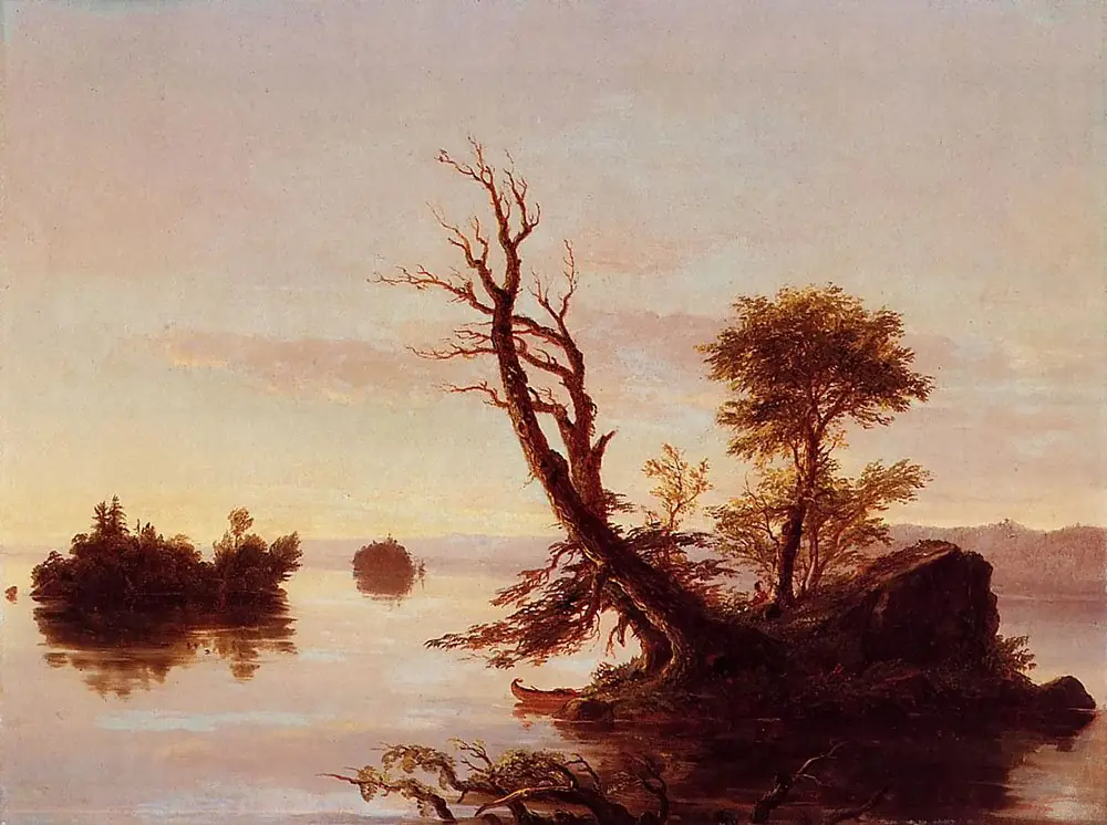 American Lake Scene, by Thomas Cole, 1844