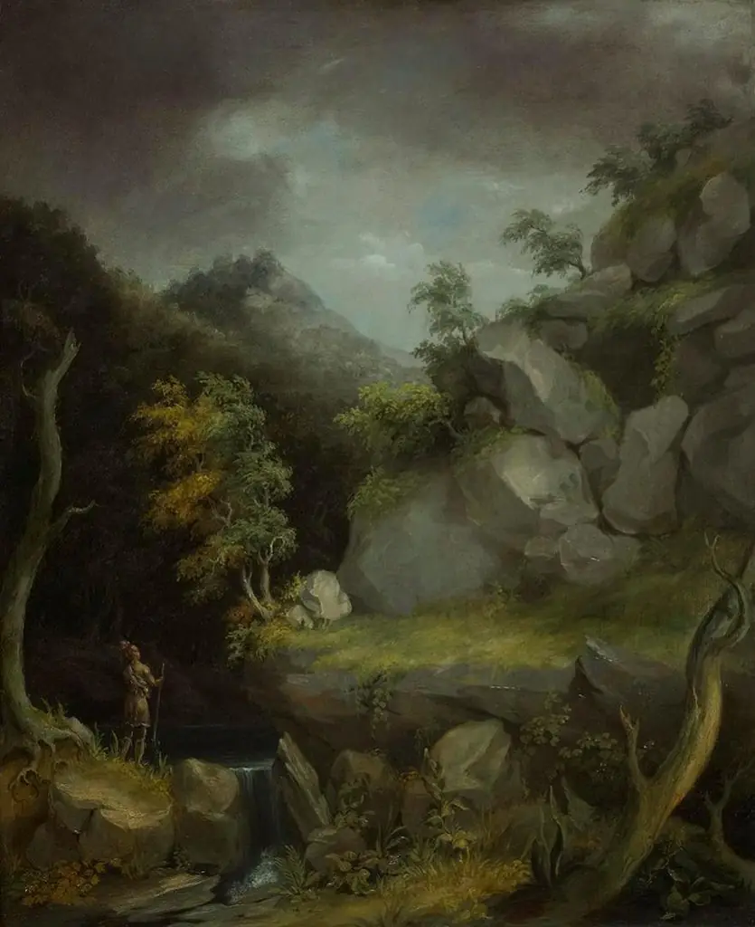 Landscape with Indian, by Thomas Cole