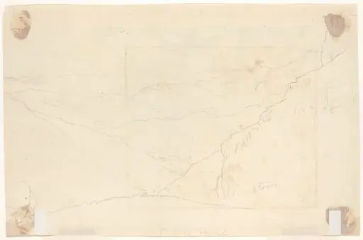 Mountain Landscape [verso], by Thomas Cole