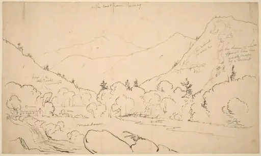 On the Road from Conway, by Thomas Cole