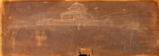 Sketch for Ohio State Capitol Design, by Thomas Cole, 1838