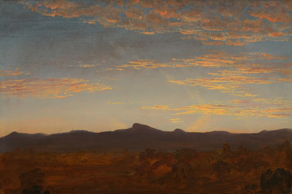 Study for "Catskill Creek", by Thomas Cole, oil, 1844