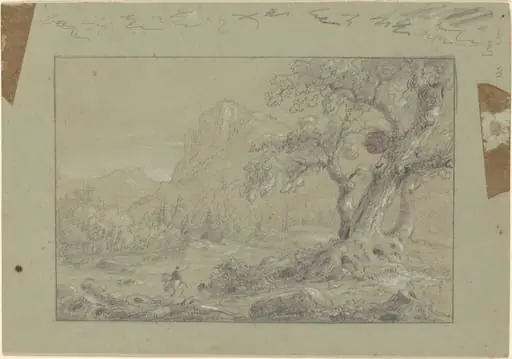 Study for "The Mountain Ford", by Thomas Cole