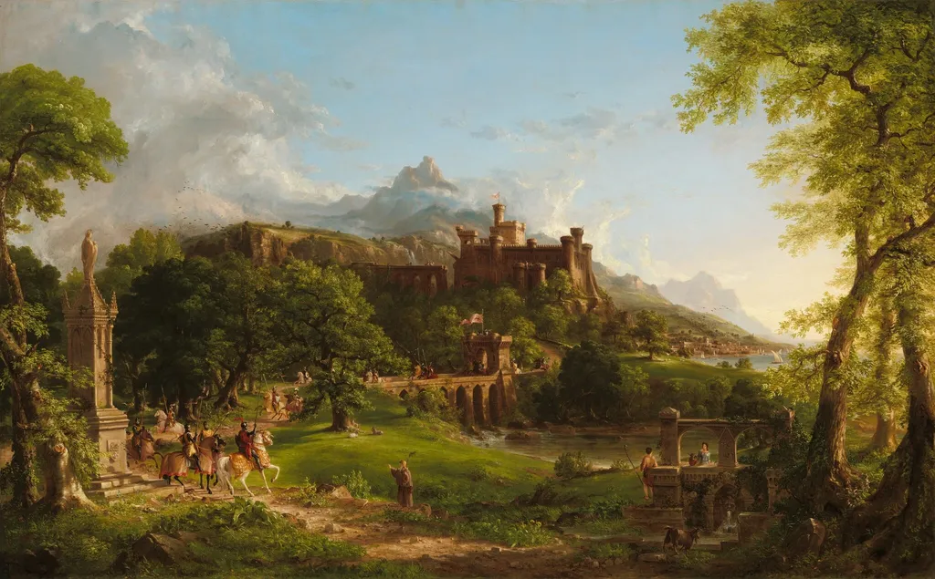 The Departure, by Thomas Cole, oil, 1837