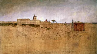 View of the Quirinal from the Pincian Gardens, by Thomas Cole, 1841