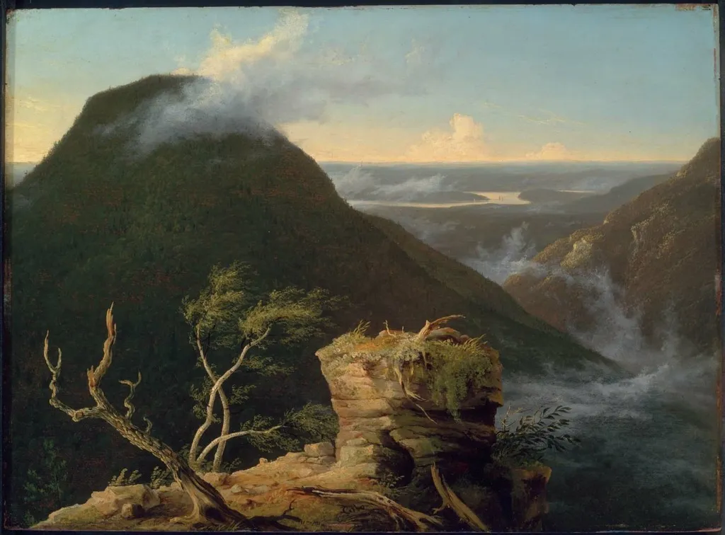 View of the Round-Top in the Catskill Mountains, by Thomas Cole, oil, 1827