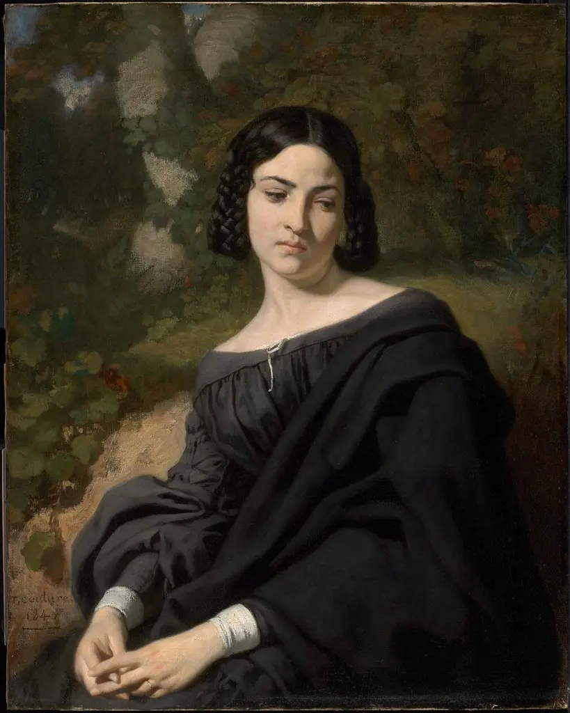 A Widow, by Thomas Couture