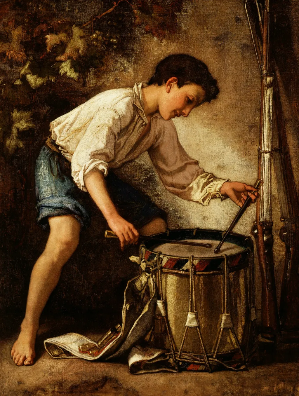Drummer Boy, by Thomas Couture, oil, 1857