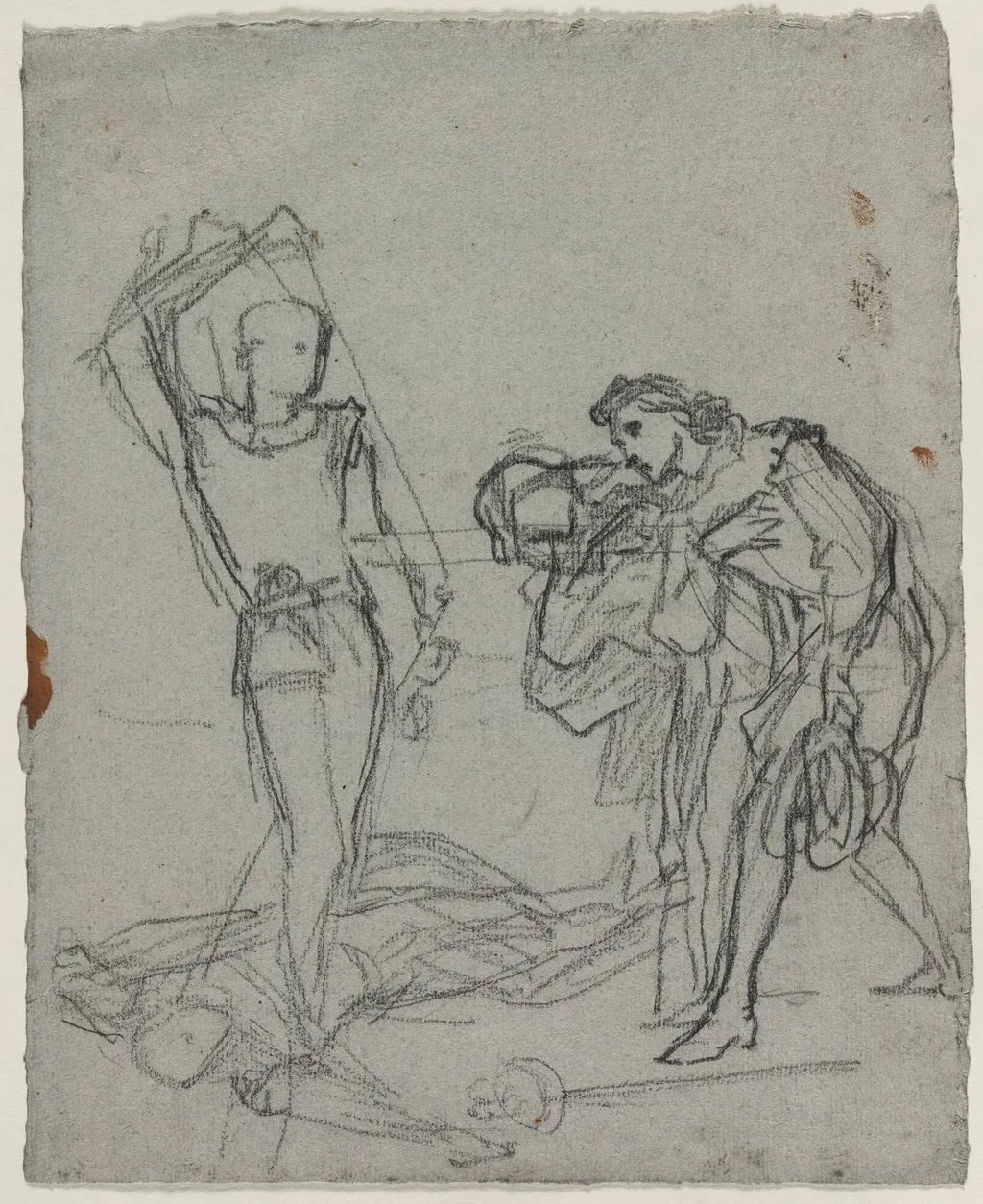 Duel after the Masked Ball (recto), by Thomas Couture, 1857