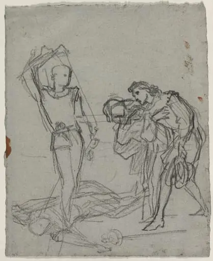 Duel after the Masked Ball (recto), by Thomas Couture