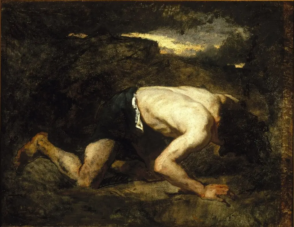 The Fugitive, Study for Timon of Athens, by Thomas Couture