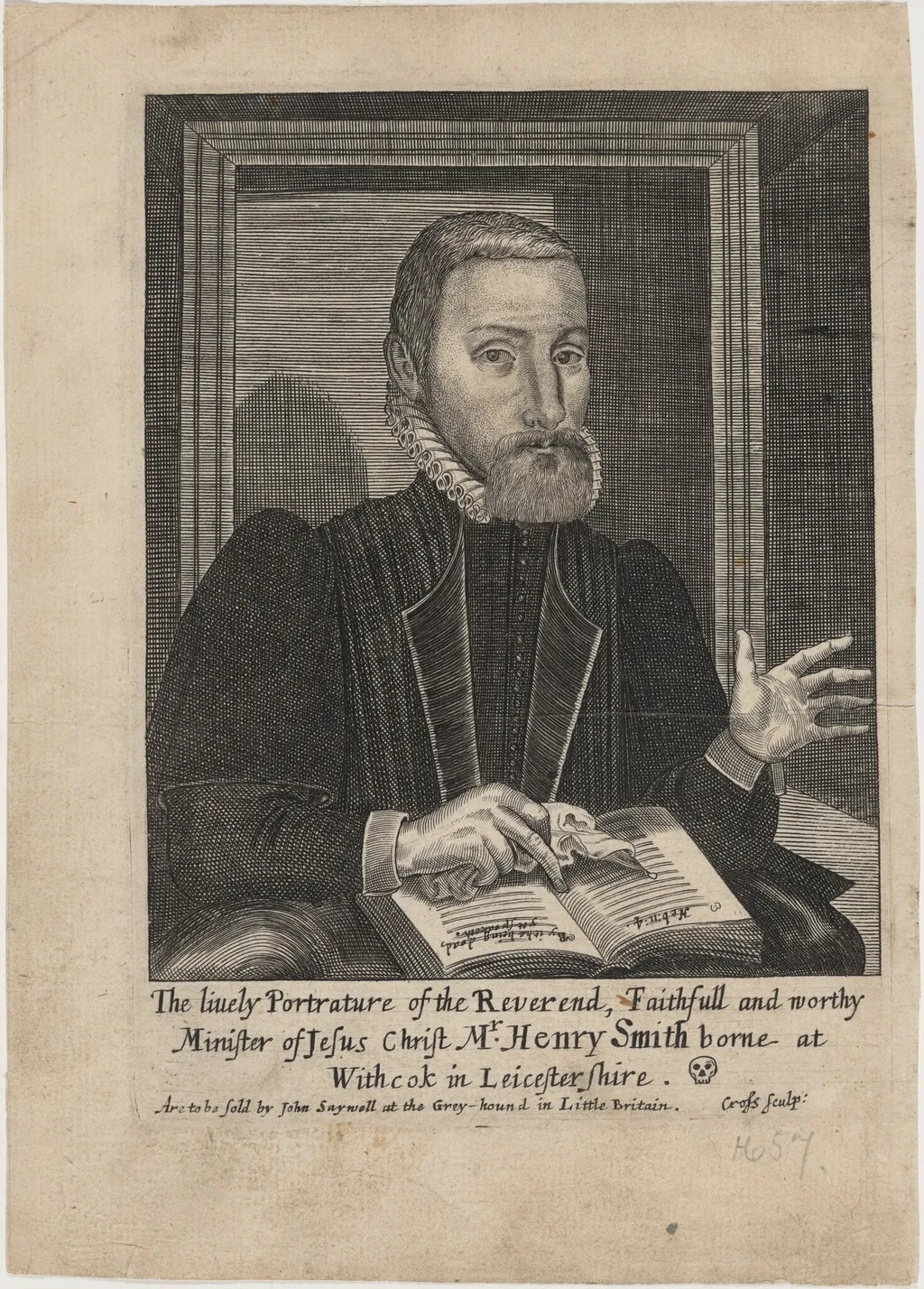 Mr. Henry Smith, by Thomas Cross, ink, 1660
