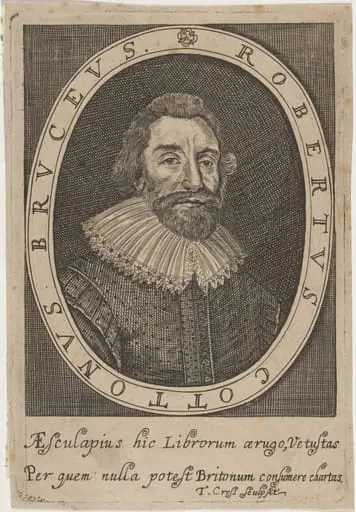 Robertus Cottonus Bruceus (Sir Robert Cotton), by Thomas Cross