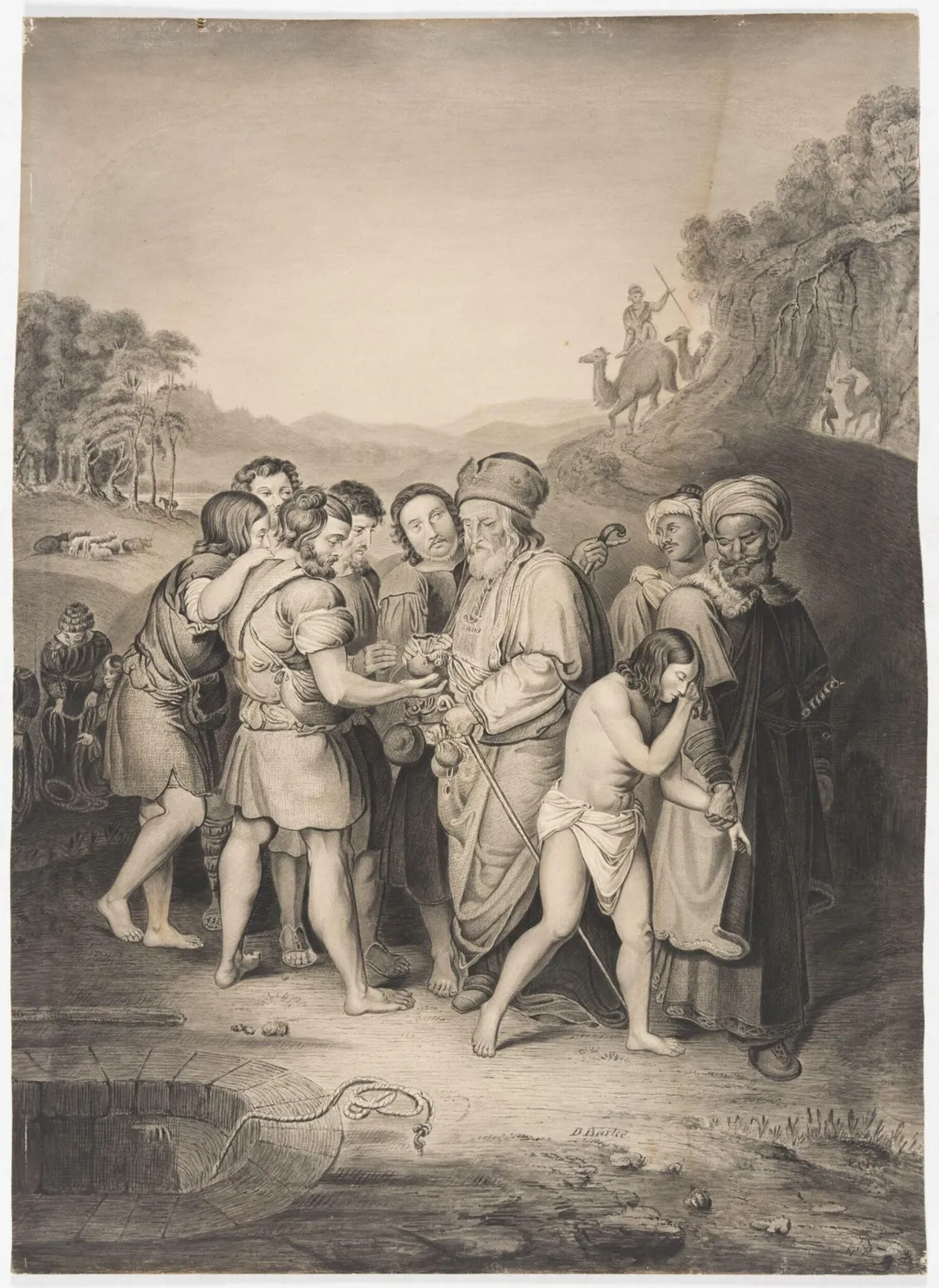 Joseph and his brethren, by Thomas Dalling Barlee, 1850