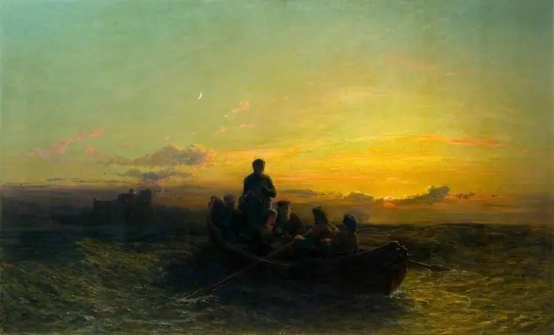 The Escape of Mary, Queen of Scots from Loch Leven Castle, 2 May 1568, by Thomas Danby