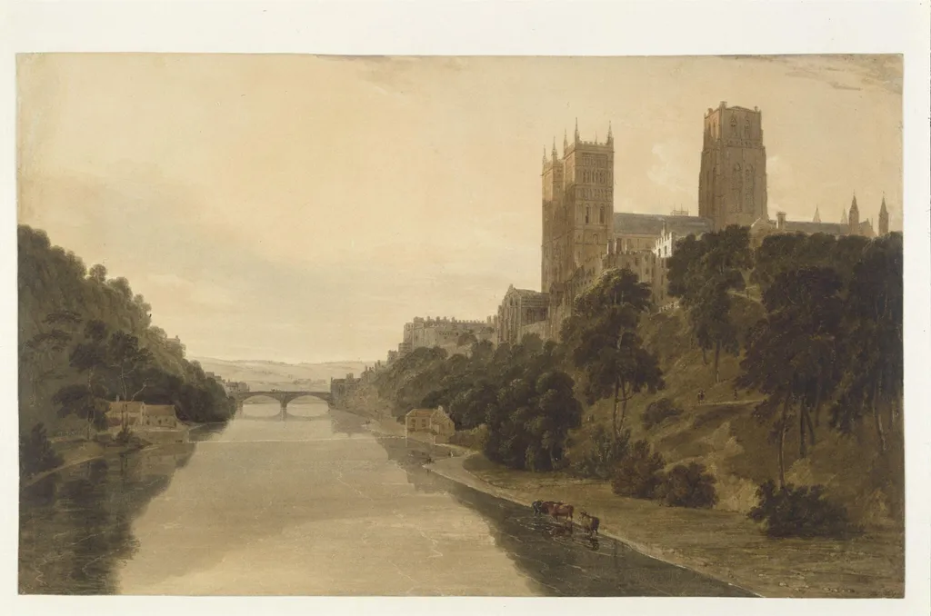Durham Cathedral, by Thomas Daniell, watercolor, 1805