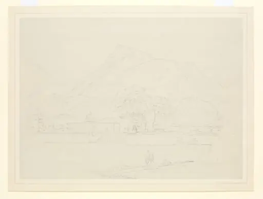 Shrine beside a tank, by Thomas Daniell