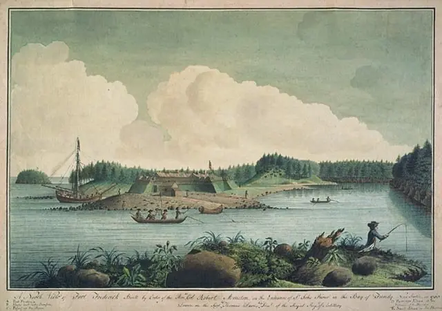 A North View of Fort Frederick Built by Order of the Honourable Colonel Robert Monckton, on the Entrance of the St. John's River in the Bay of Fundy, Nova Scotia, by Thomas Davies