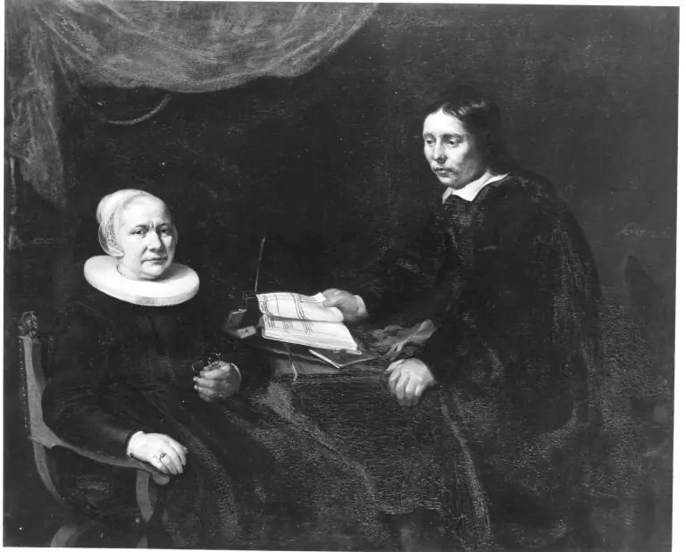 Dame mit Rechnungsführer, by Thomas de Keyser