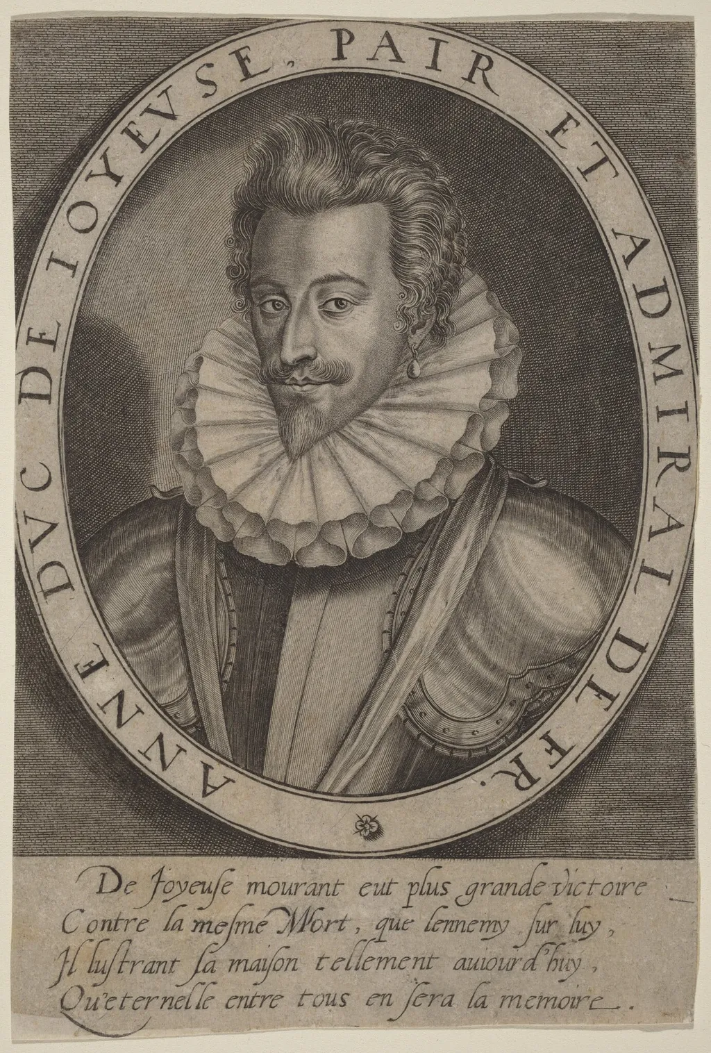 Anne, duc de Joyeuse, by Thomas de Leu, ink, 1590