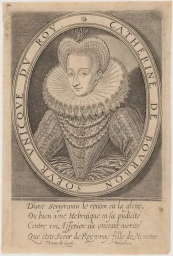 Catherine of Bourbon, Sister of Henry IV, by Thomas de Leu