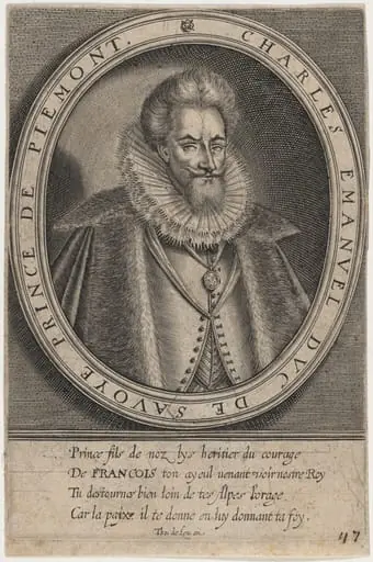 Charles Emmanuel I, Duke of Savoy, Prince of Piedmont, by Thomas de Leu