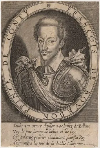 Francois de Bourbon, First Prince of Conti, son of Louis I, by Thomas de Leu