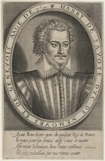 Henry, Duke of Savoy, Nemours and Geneva, by Thomas de Leu