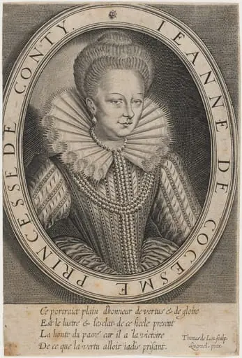 Jeannes de Cocesme, First Wife of Francois, Prince of Conti, by Thomas de Leu