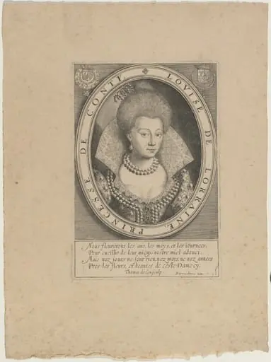 Louise Marguerite de Lorraine, Second Wife ofFrancois, Prince of Conti, by Thomas de Leu