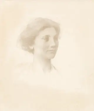 Head of a Girl, by Thomas Dewing