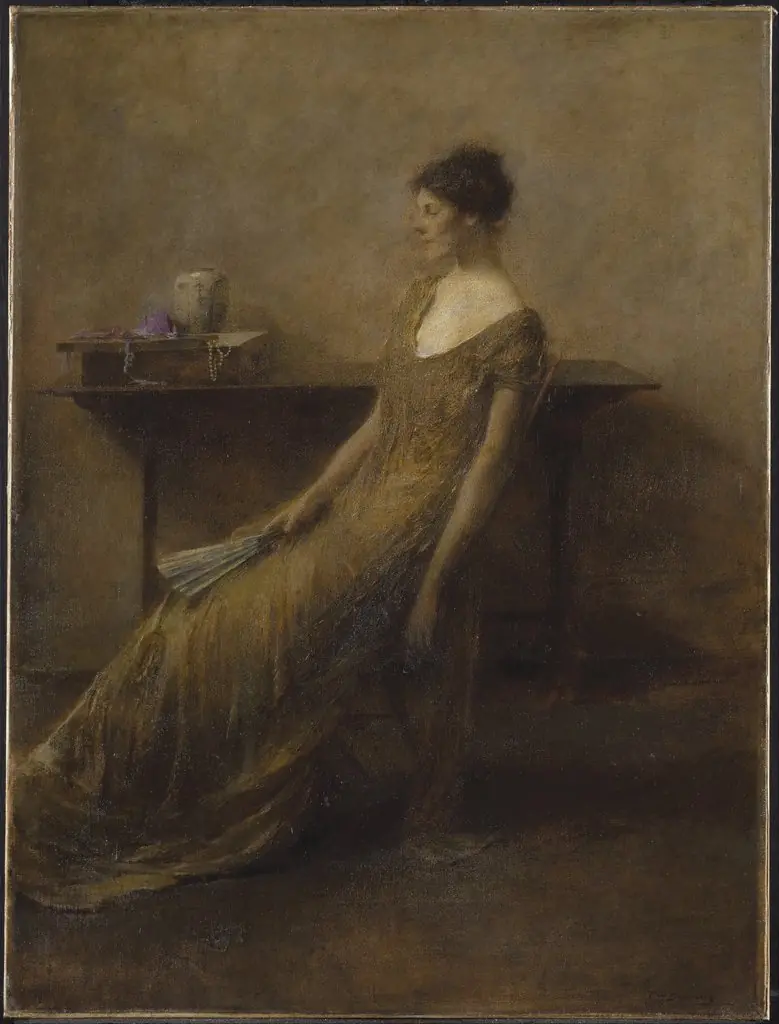 Lady in Gold, by Thomas Dewing