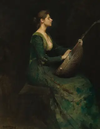Lady with a Lute — Thomas Dewing