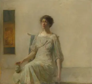 Lady with a Mask — Thomas Dewing