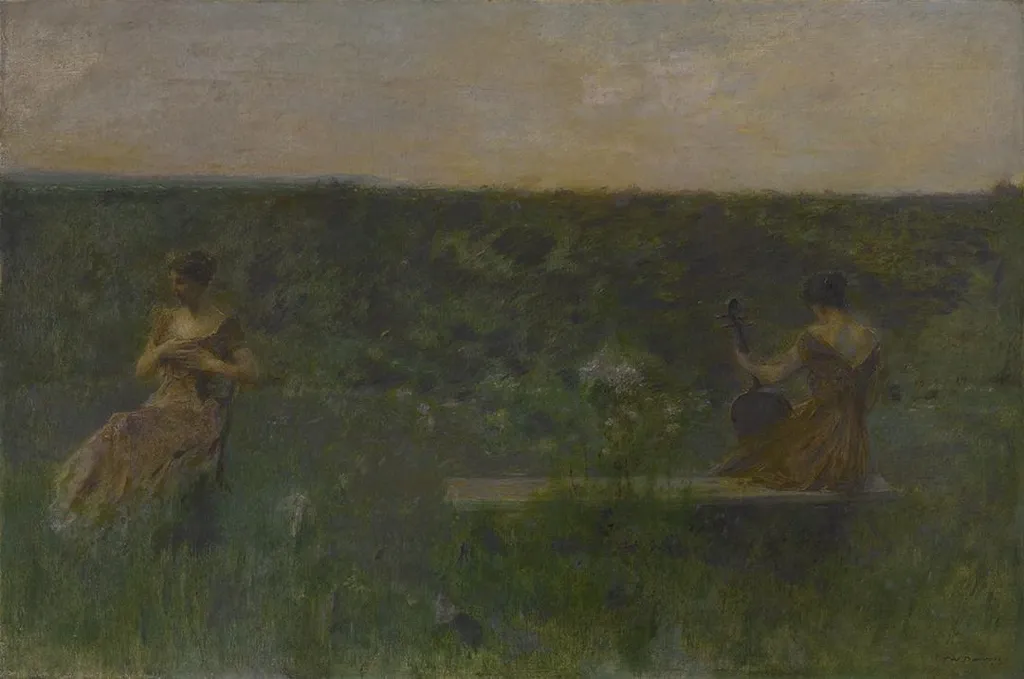 Spring (The Garden), by Thomas Dewing, unspecified, 1917