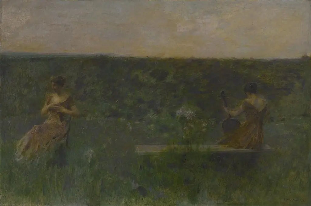 Spring (The Garden), by Thomas Dewing
