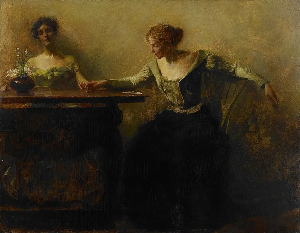 The Fortune Teller, by Thomas Dewing, unspecified, 1904