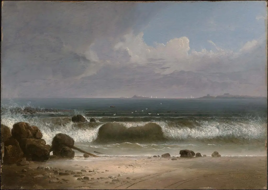 Beach Scene with Rocks I, by Thomas Doughty