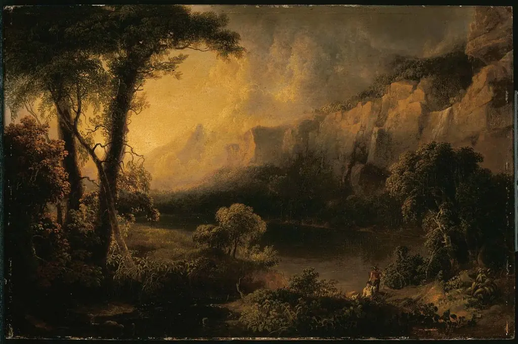 Lake and Mountains, by Thomas Doughty