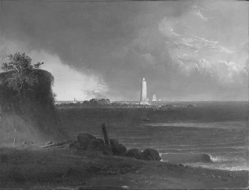 Lighthouse at Nantasket Beach, by Thomas Doughty