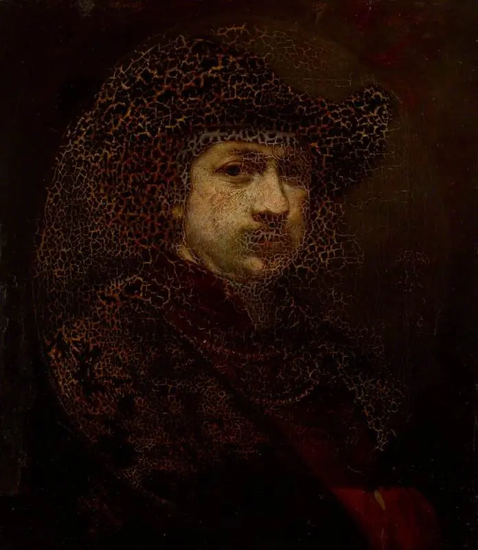 Self-portrait (after Rembrandt), by Thomas Duncan